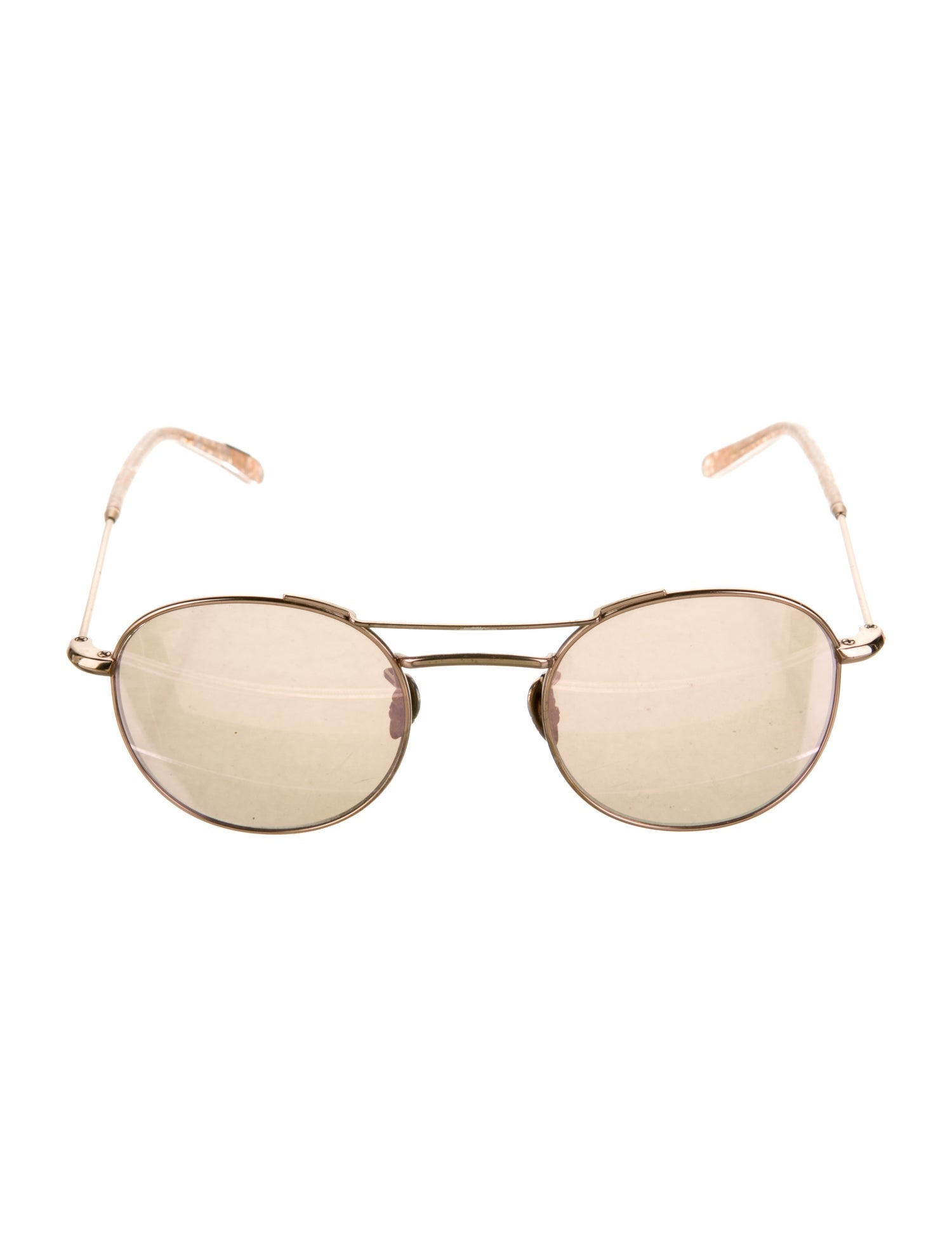 Krewe Round Mirrored Sunglasses