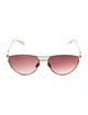 Krewe Aviator Gradient Sunglasses