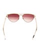 Krewe Aviator Gradient Sunglasses