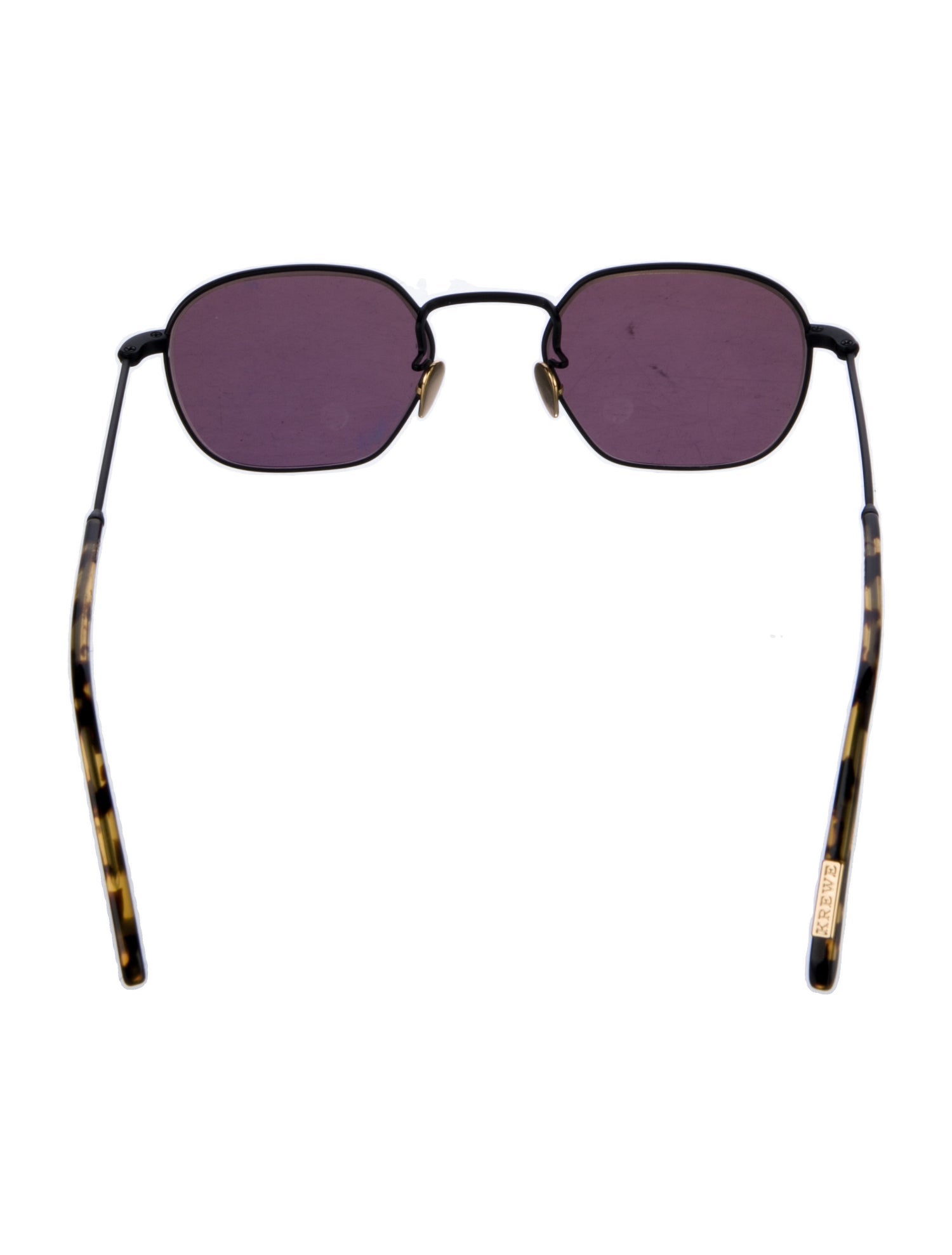 Krewe Wayfarer Mirrored Sunglasses