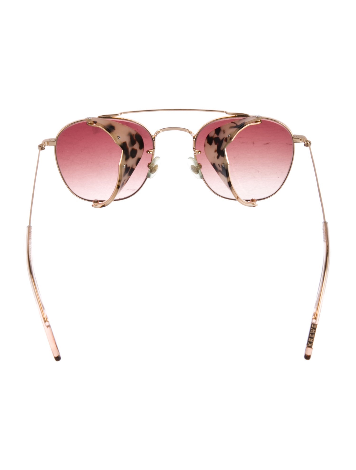 Krewe Aviator Mirrored Sunglasses