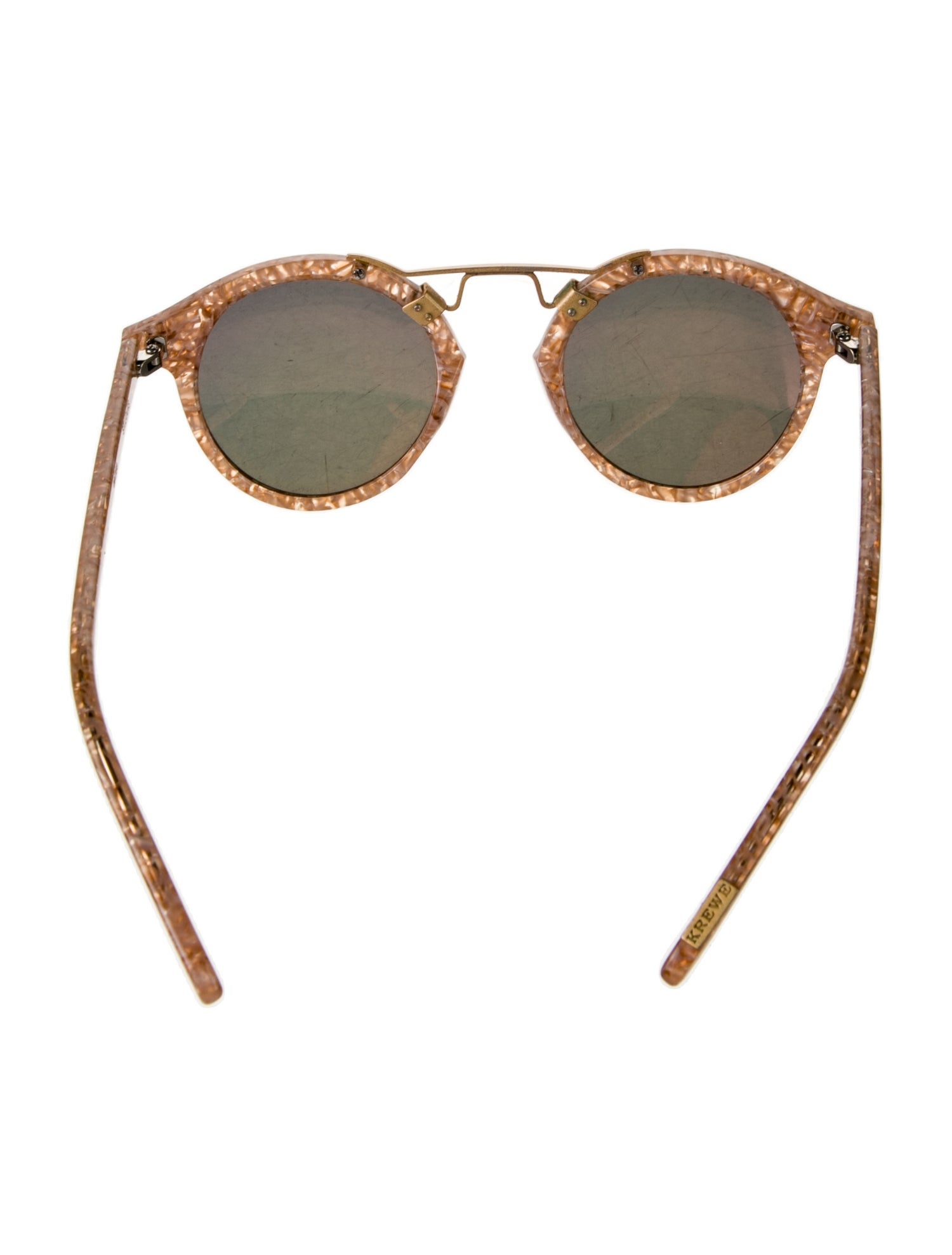 Krewe Round Mirrored Sunglasses