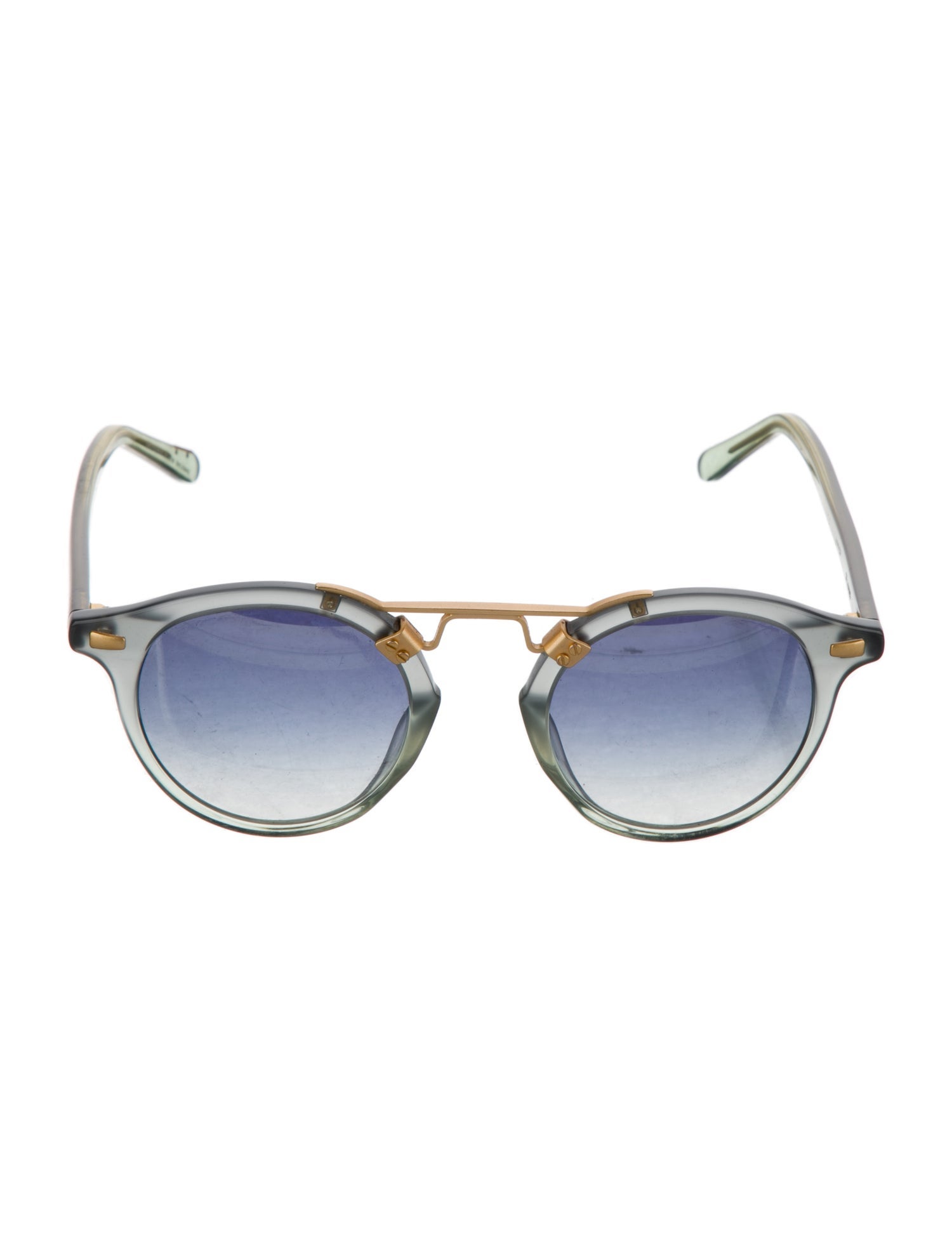 Krewe Round Mirrored Sunglasses