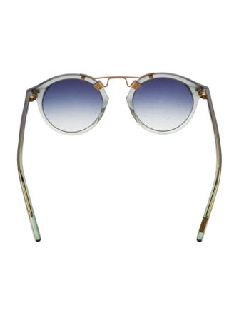 Krewe Round Mirrored Sunglasses