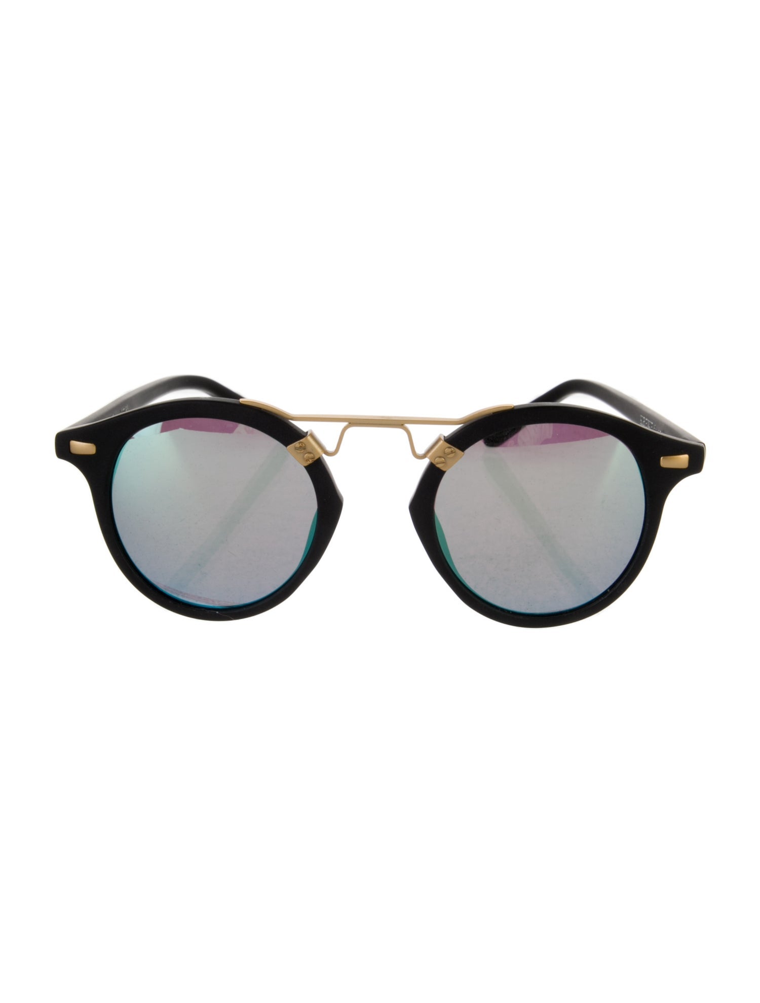 Krewe Round Tinted Sunglasses