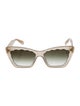 Krewe Cat-Eye Gradient Sunglasses