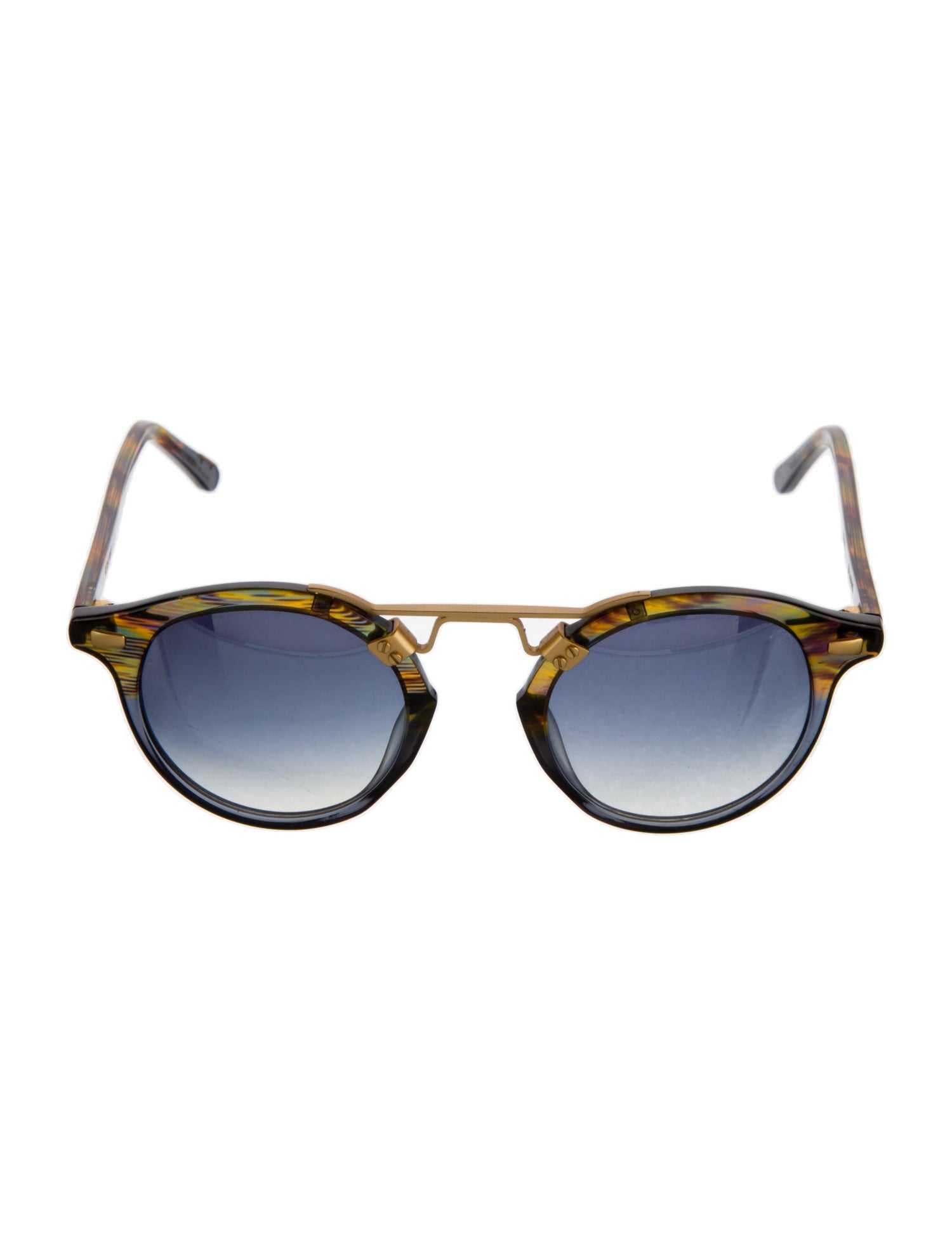 Krewe Round Gradient Sunglasses