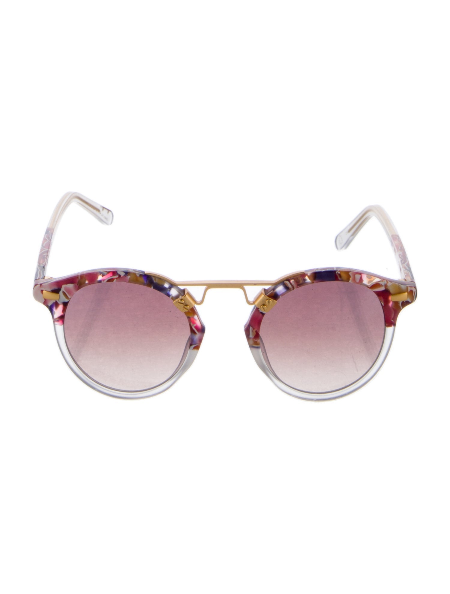 Krewe Round Gradient Sunglasses