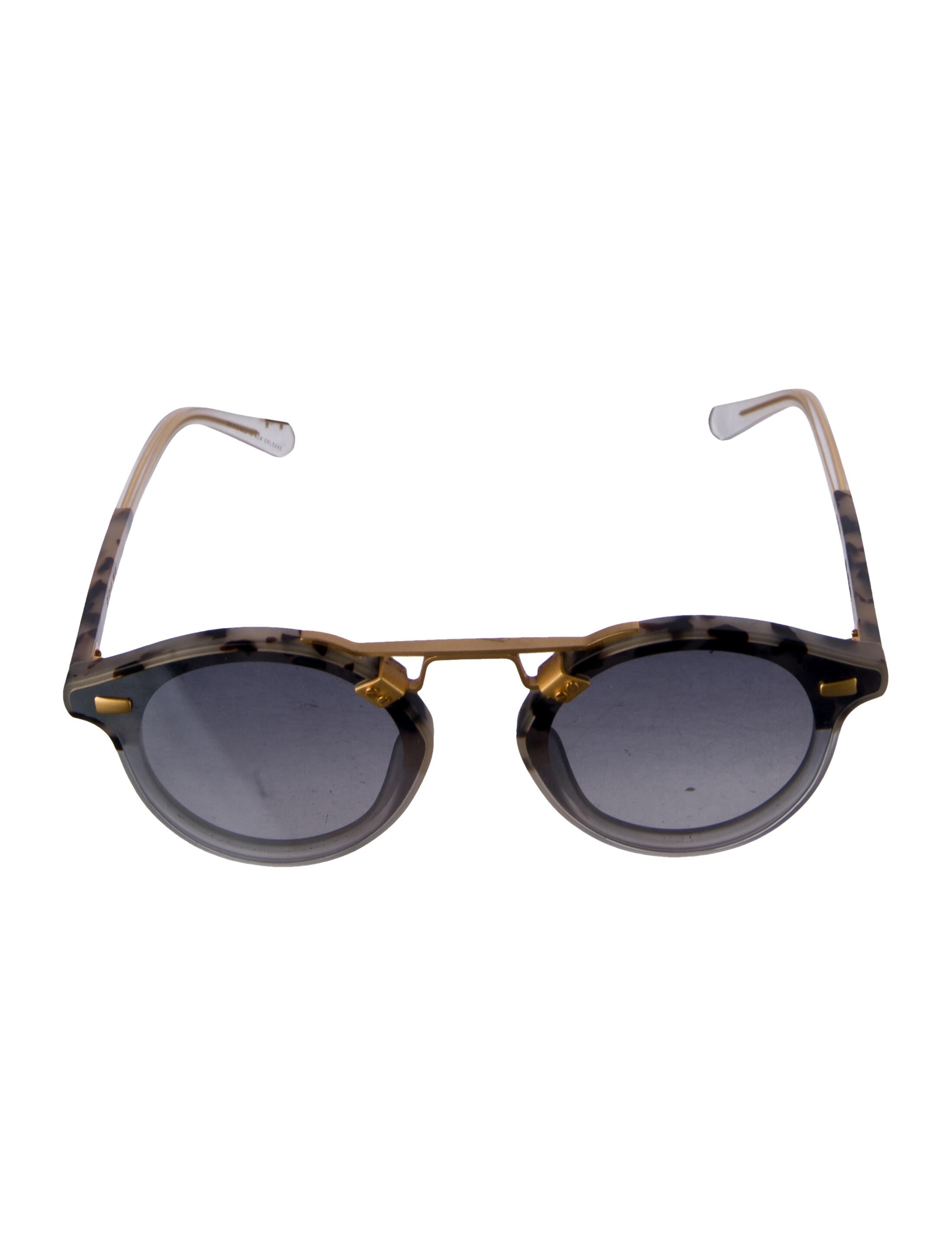 Krewe Round Tinted Sunglasses