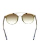 Krewe Round Gradient Sunglasses