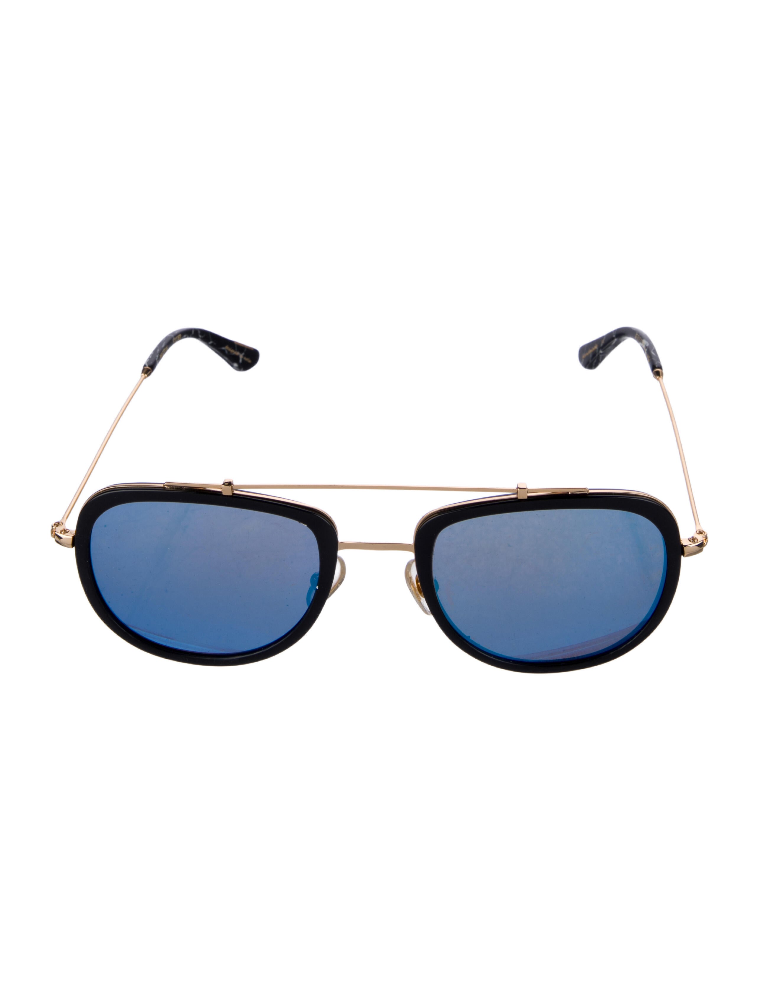 Krewe Round Mirrored Sunglasses Aviator Sunglasses