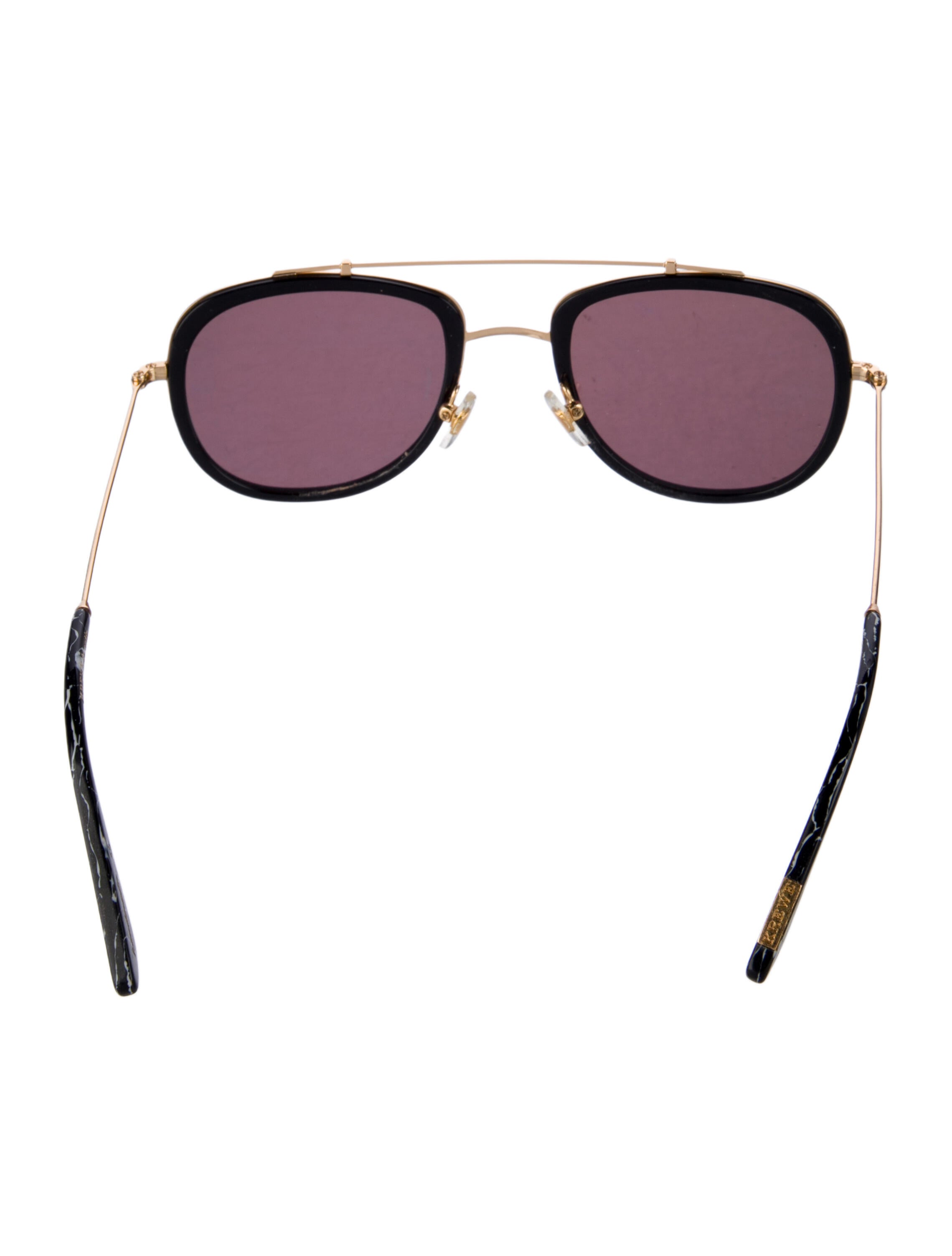 Krewe Round Mirrored Sunglasses Aviator Sunglasses