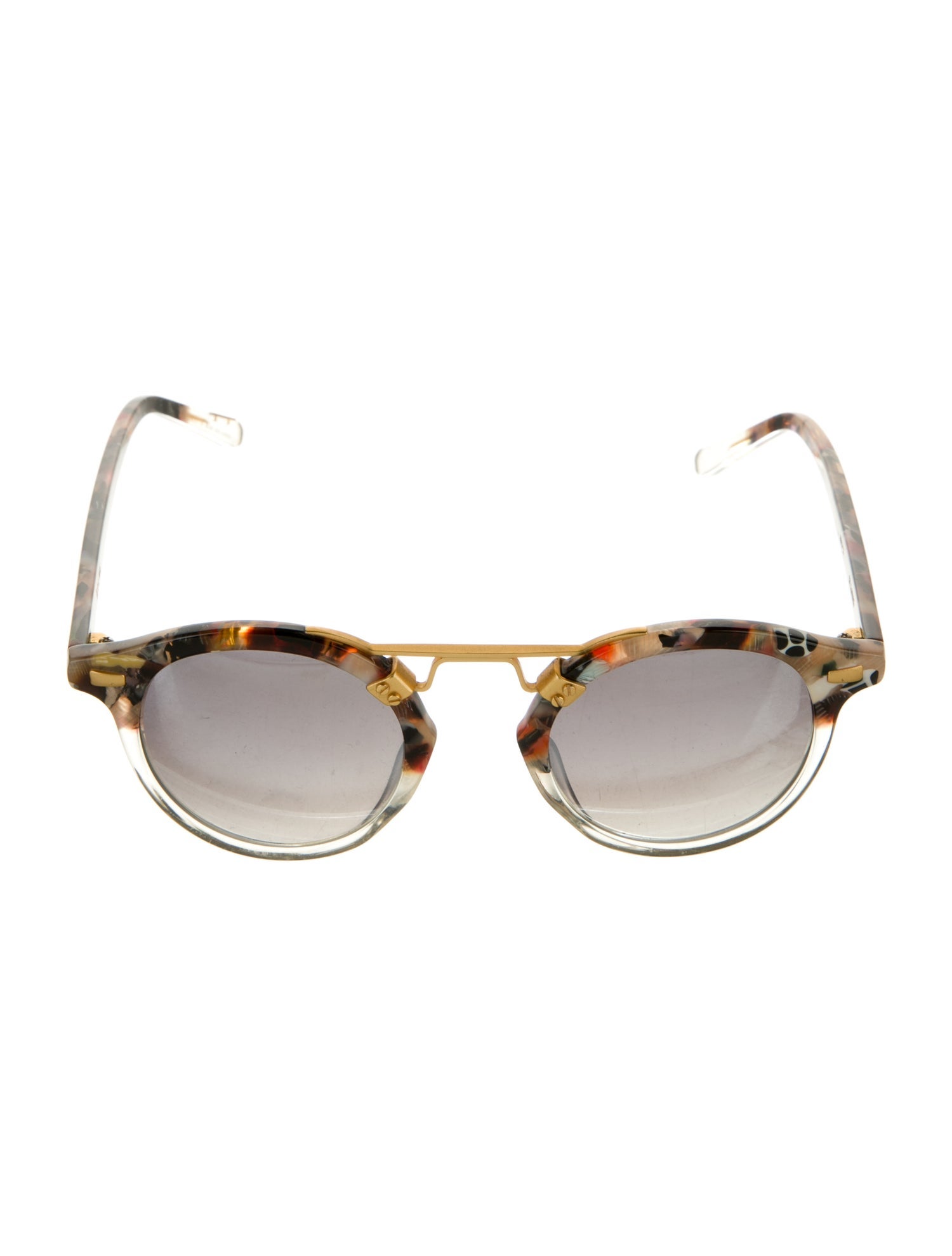 Krewe Round Mirrored Sunglasses