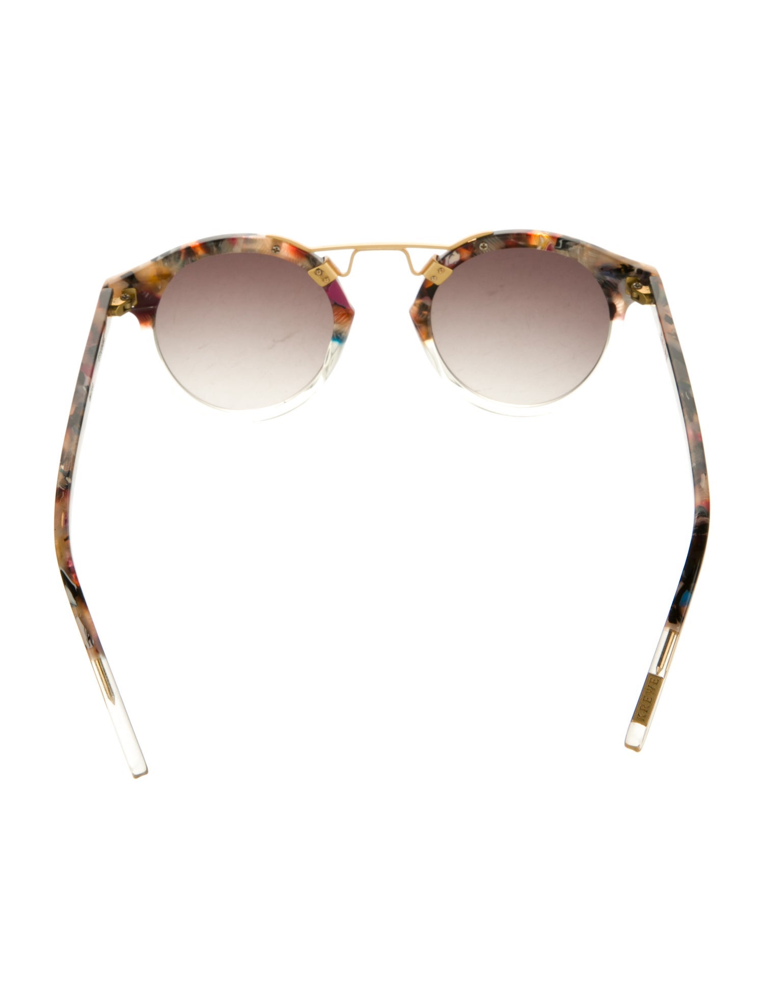 Krewe Round Mirrored Sunglasses