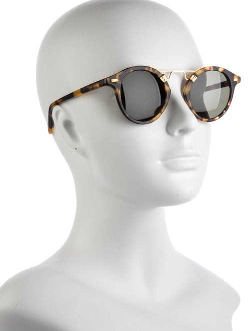 Krewe Round Tinted Sunglasses