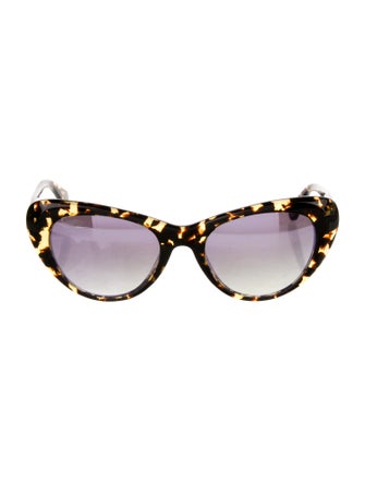 Krewe Cat-Eye Mirrored Sunglasses