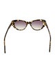 Krewe Cat-Eye Mirrored Sunglasses