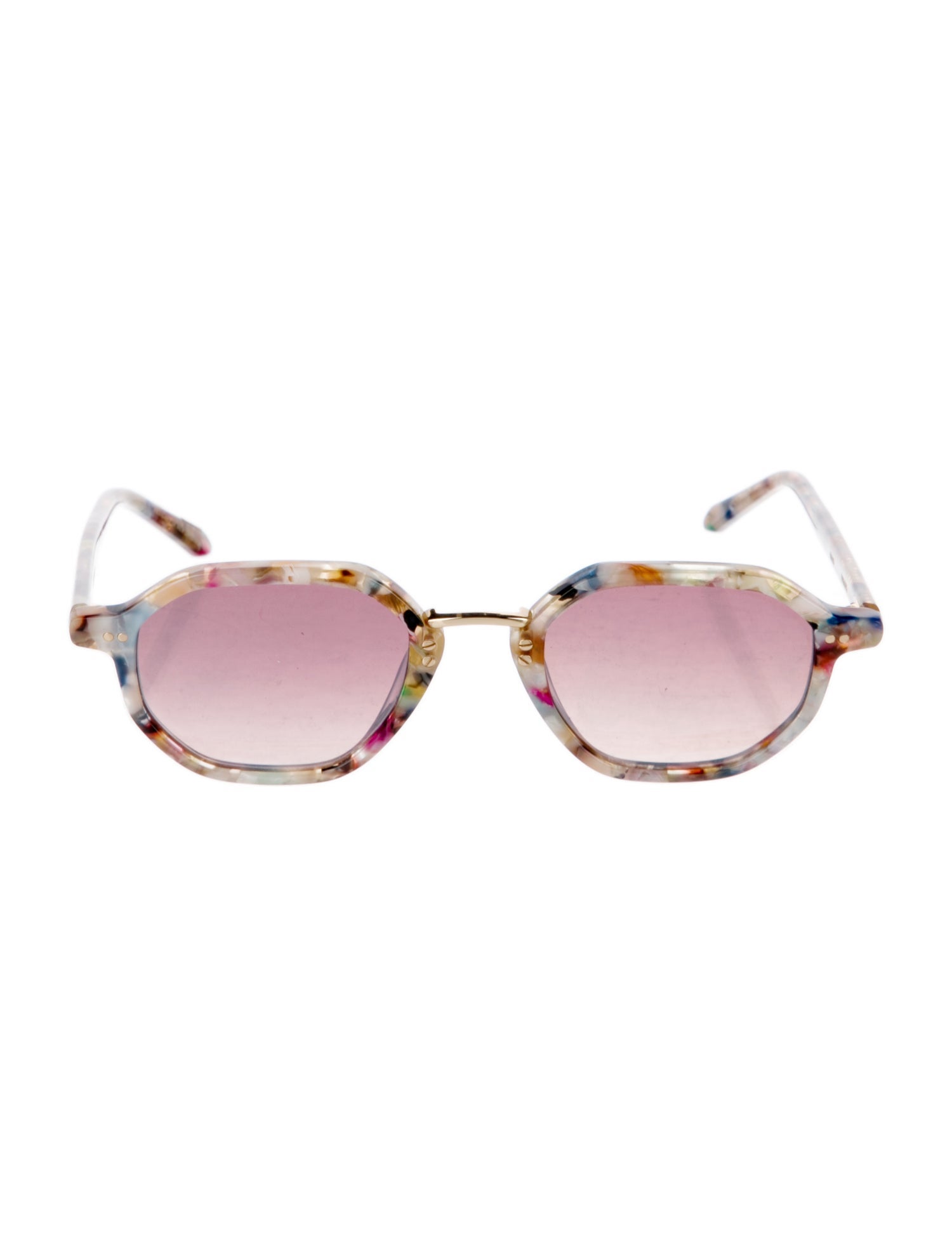 Krewe Round Tinted Sunglasses