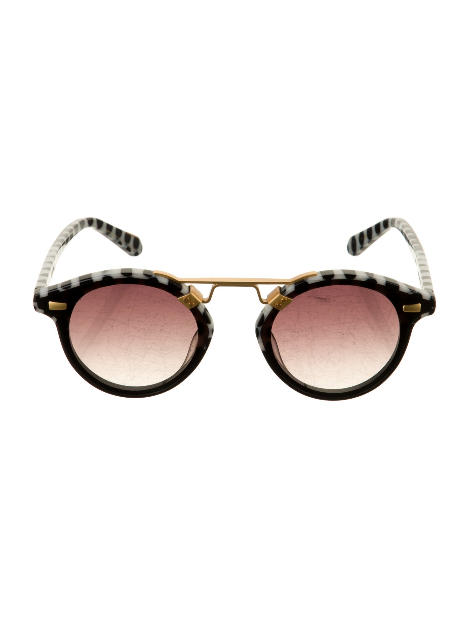 Krewe Round Gradient Sunglasses
