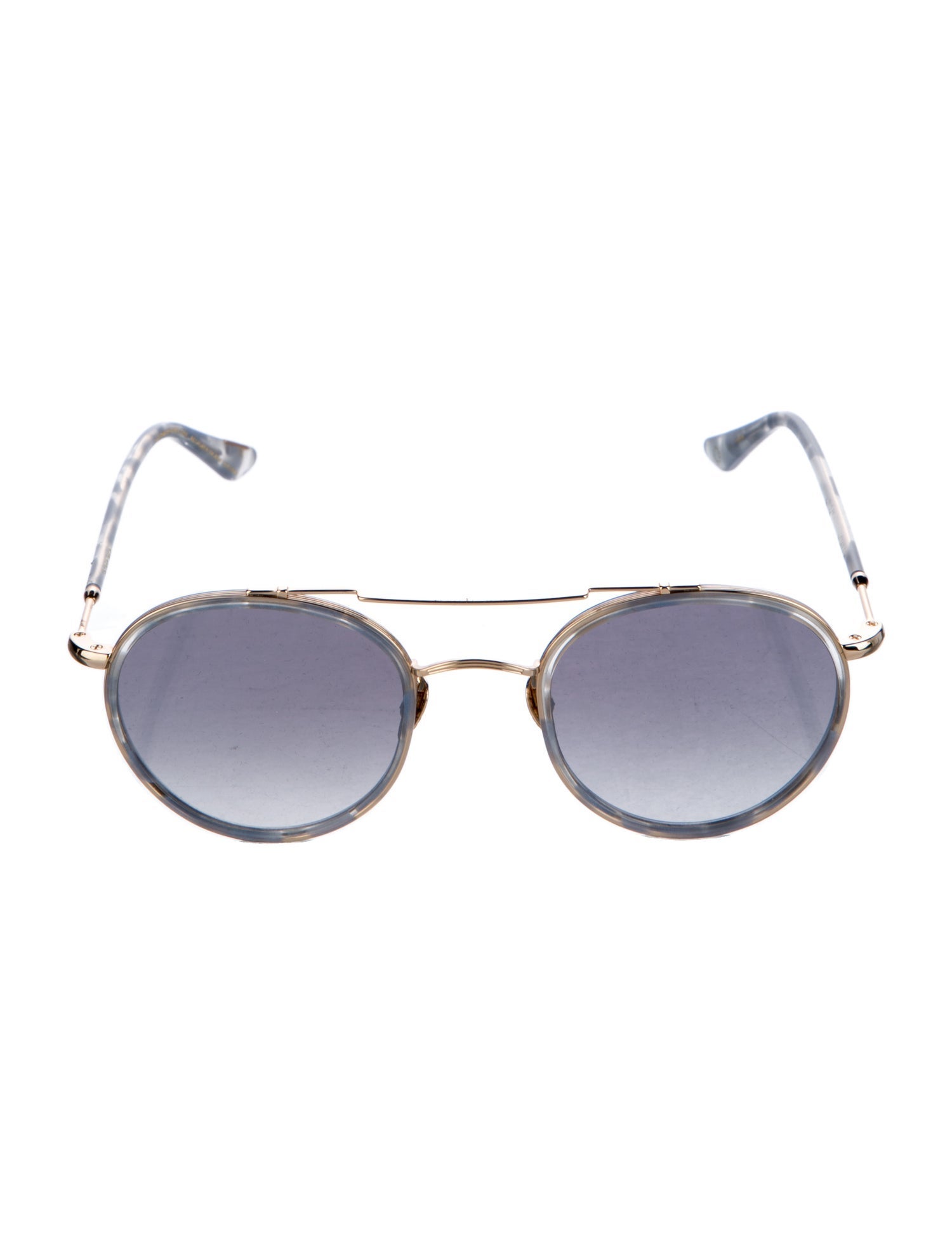 Krewe Round Mirrored Sunglasses
