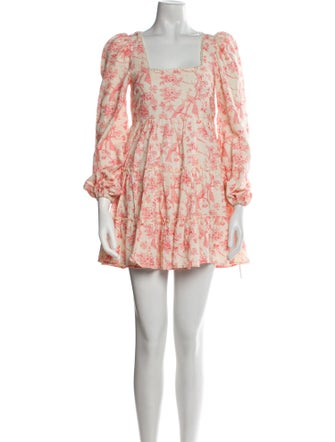 Krewe Floral Print Mini Dress