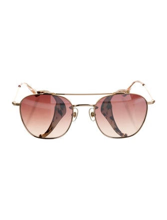 Krewe Aviator Mirrored Sunglasses
