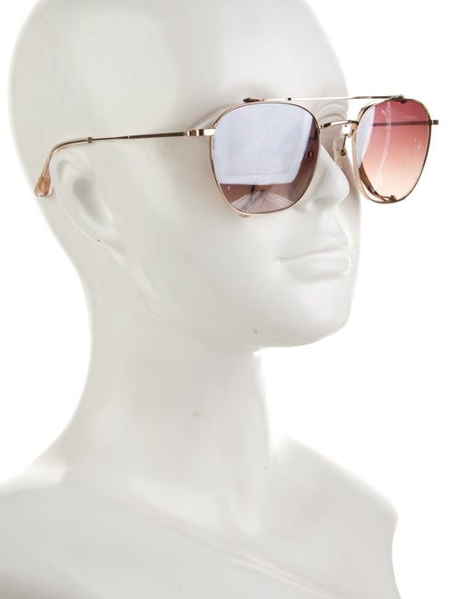 Krewe Aviator Mirrored Sunglasses