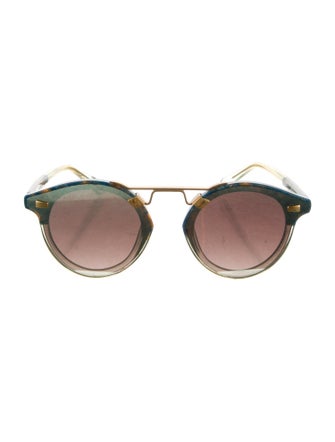 Krewe Round Tinted Sunglasses