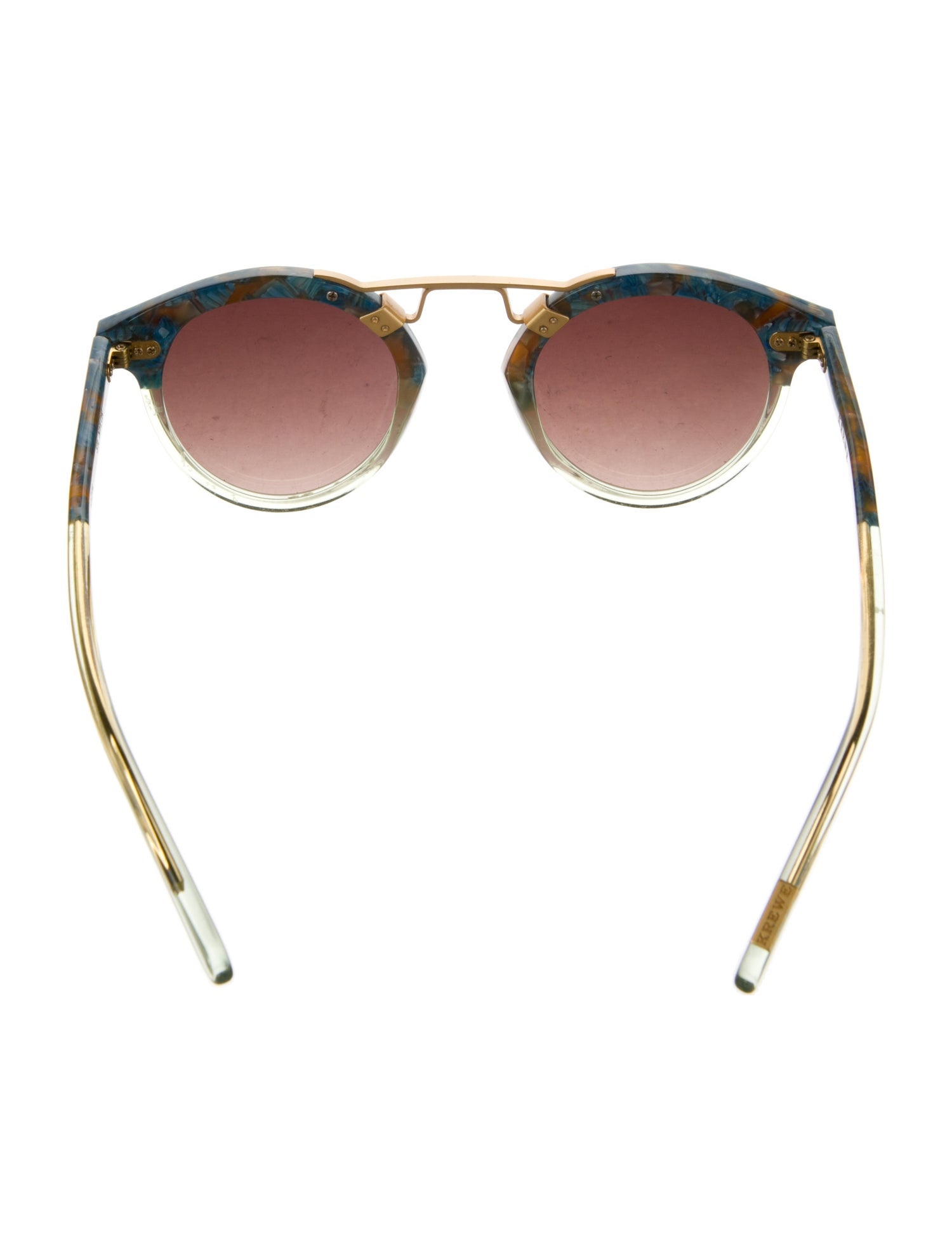 Krewe Round Tinted Sunglasses