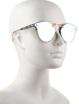 Krewe Round Tinted Sunglasses