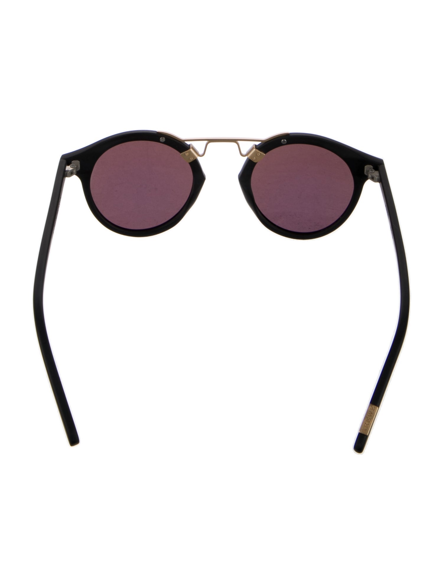 Krewe Wayfarer Mirrored Sunglasses