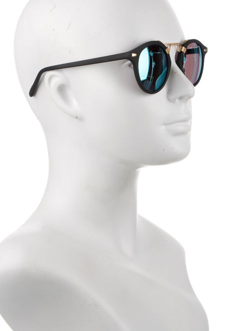 Krewe Wayfarer Mirrored Sunglasses