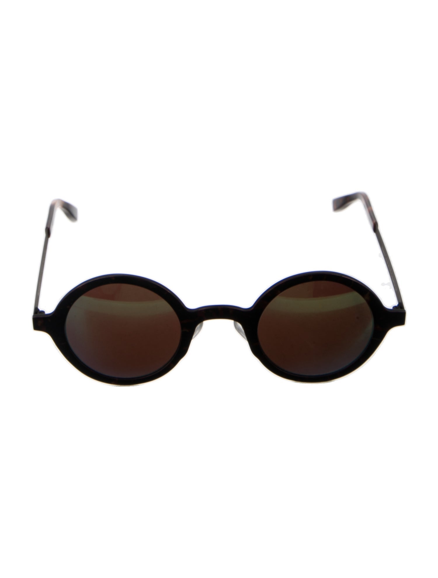 Krewe Round Mirrored Sunglasses