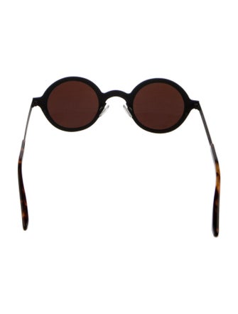 Krewe Round Mirrored Sunglasses