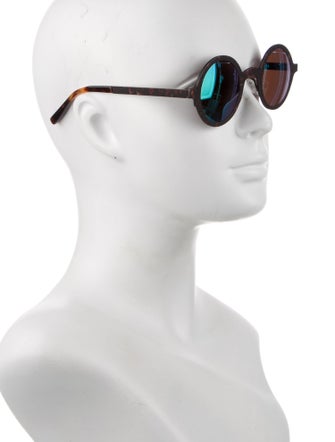 Krewe Round Mirrored Sunglasses