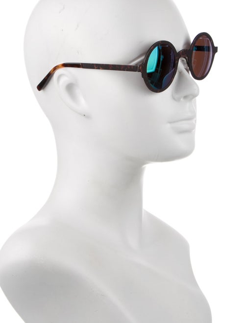 Krewe Round Mirrored Sunglasses