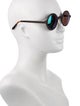 Krewe Round Mirrored Sunglasses