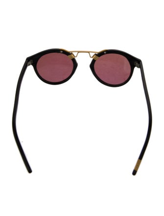 Krewe Round Mirrored Sunglasses