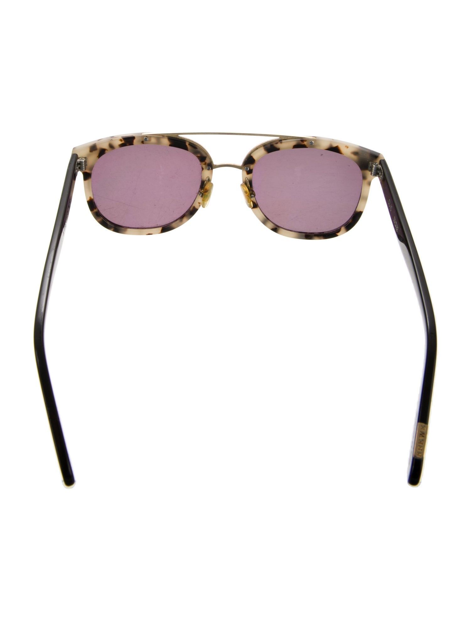 Krewe Aviator Mirrored Sunglasses