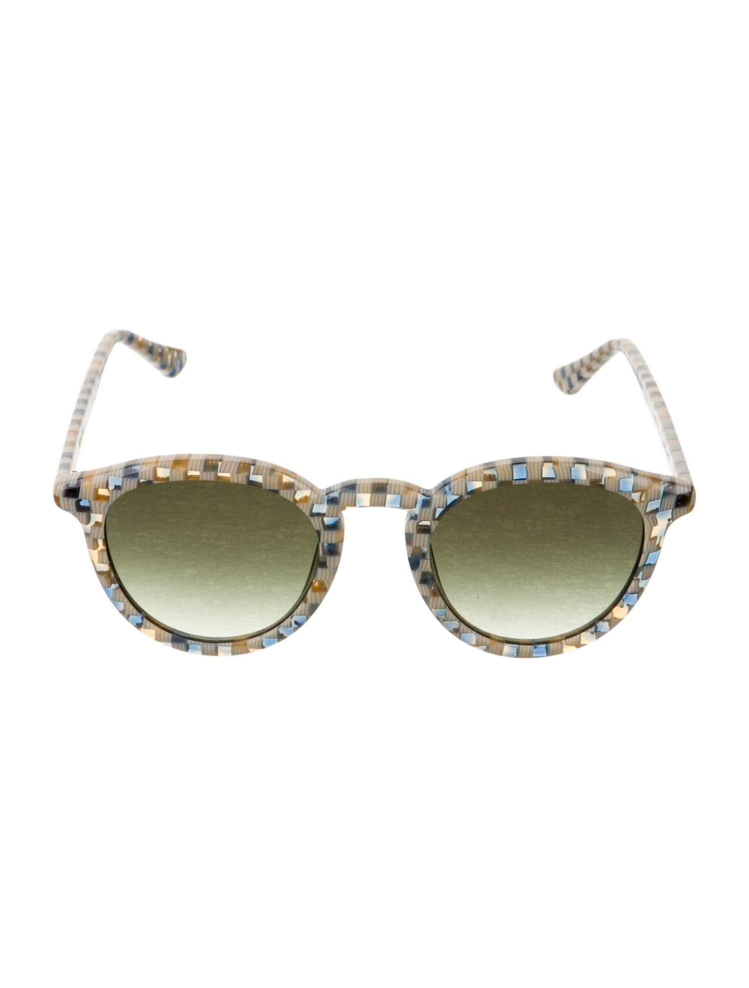 Krewe Round Mirrored Sunglasses