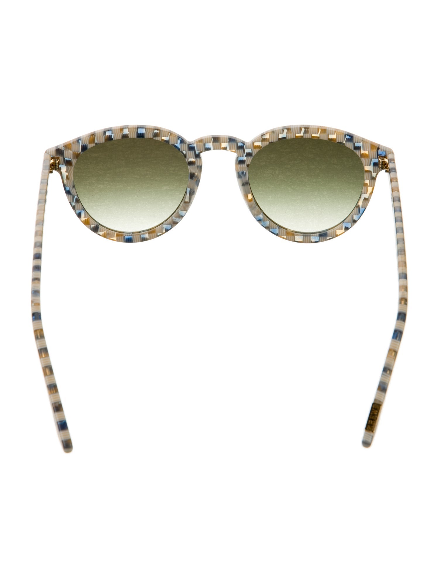 Krewe Round Mirrored Sunglasses