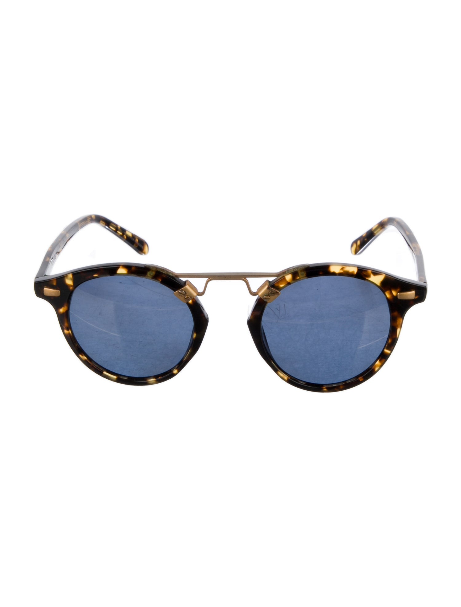 Krewe Round Mirrored Sunglasses