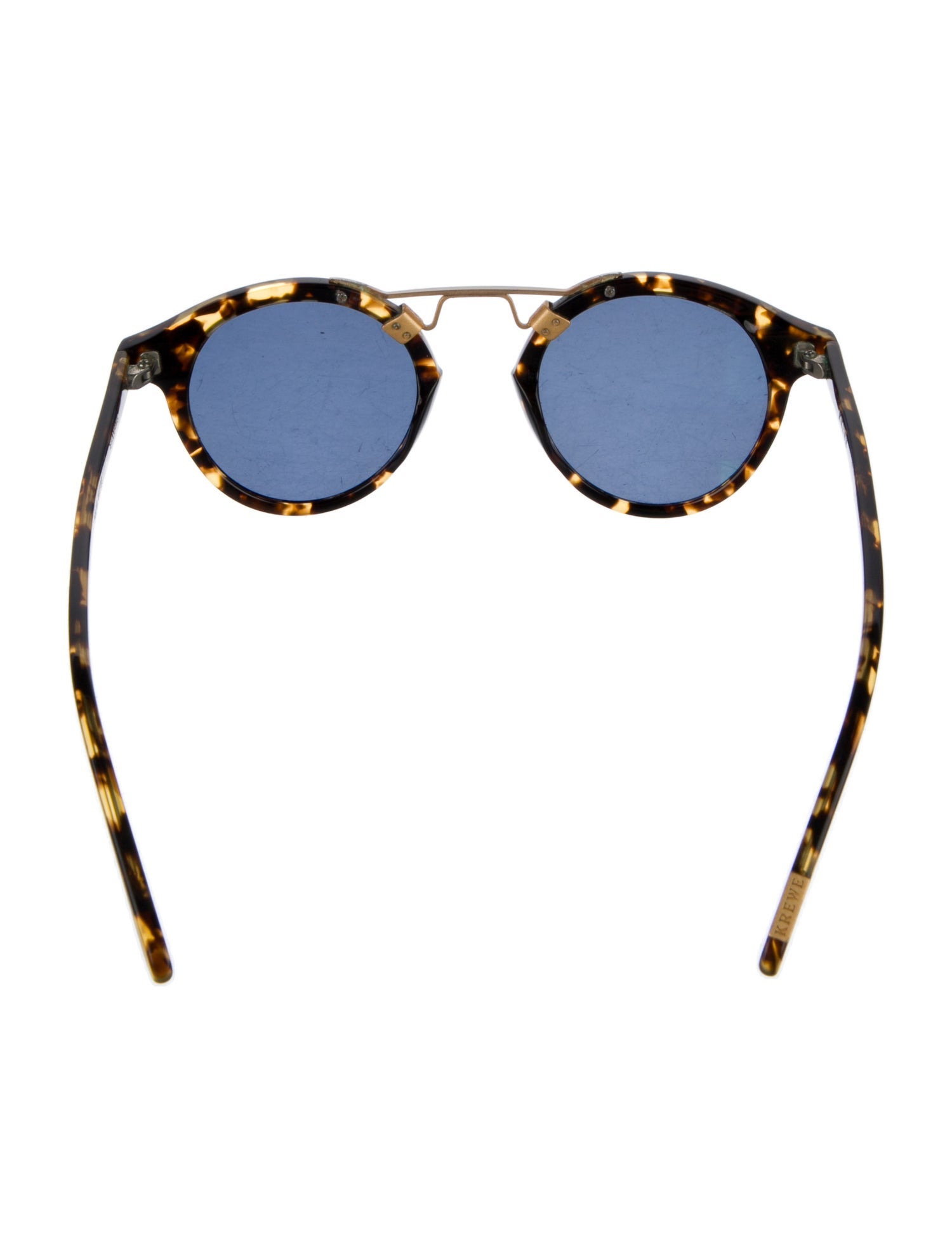 Krewe Round Mirrored Sunglasses