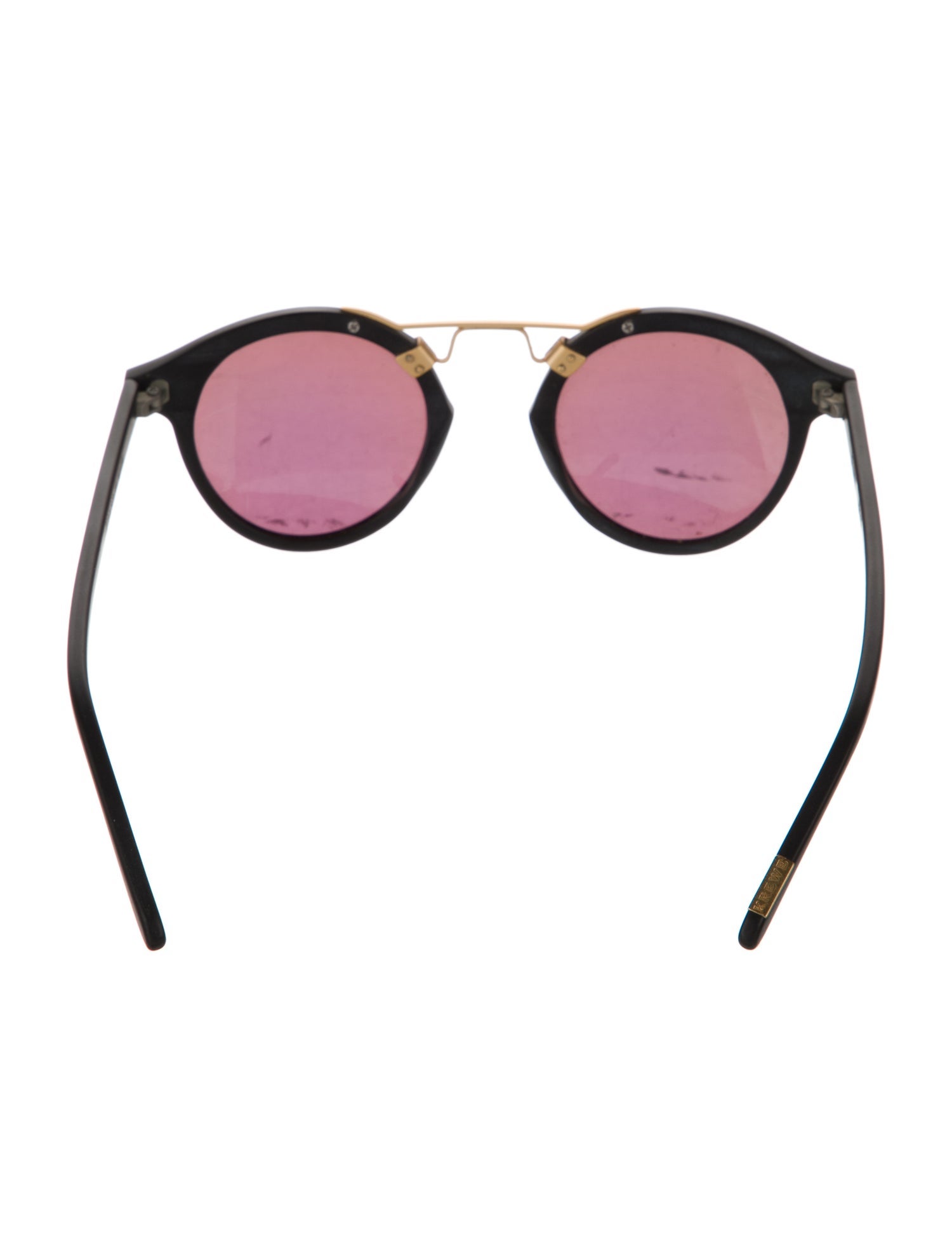 Krewe Round Mirrored Sunglasses