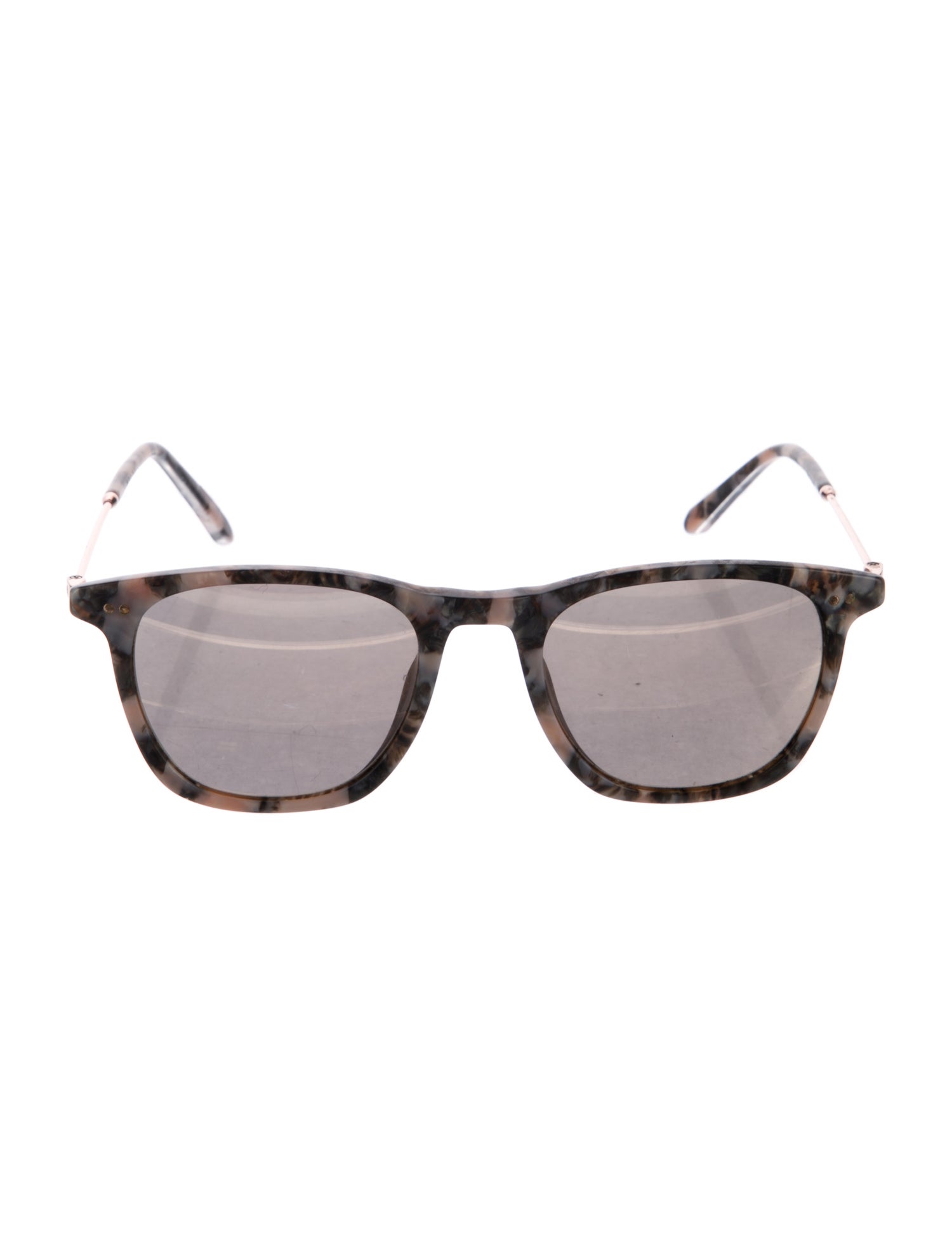 Krewe Wayfarer Mirrored Sunglasses