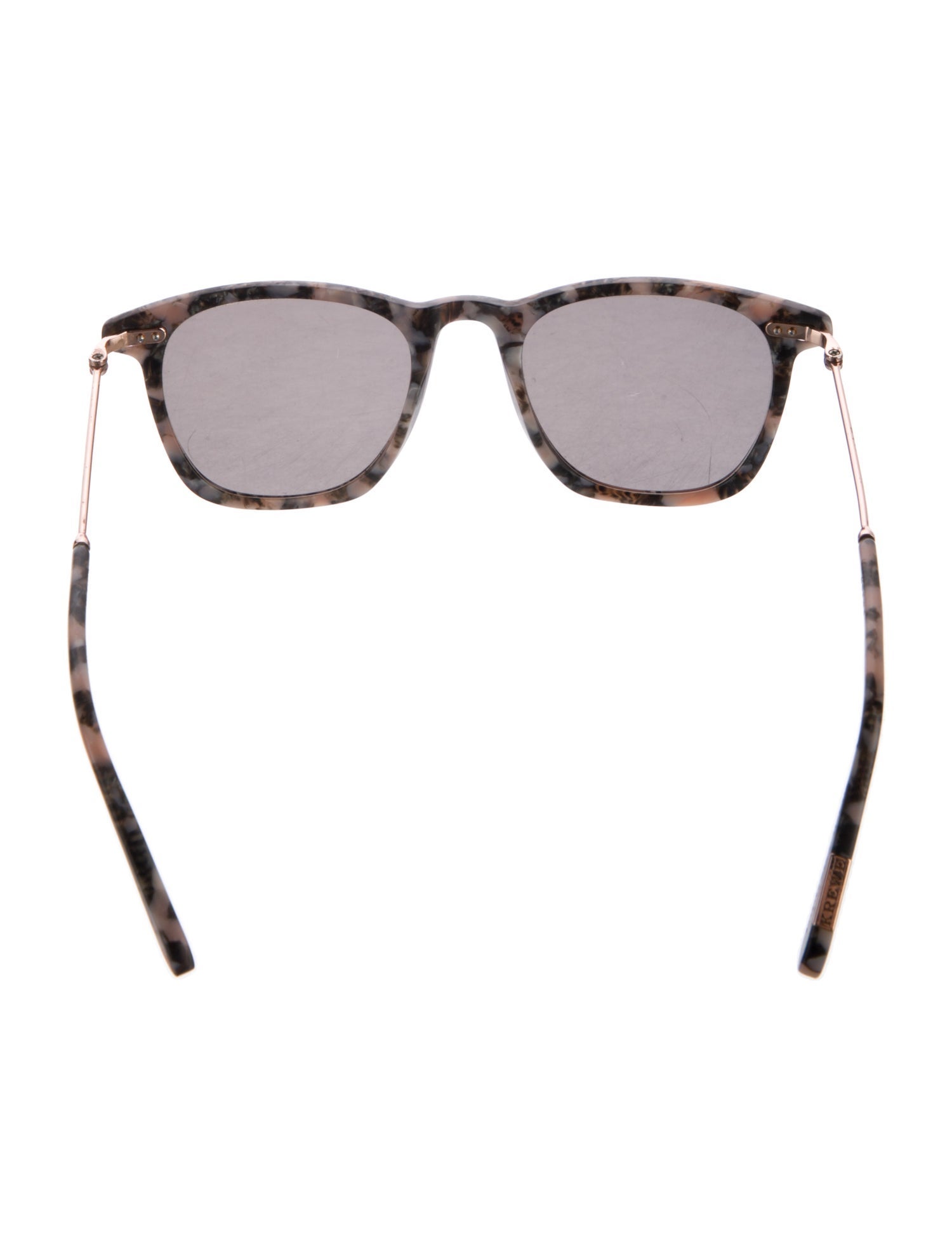 Krewe Wayfarer Mirrored Sunglasses