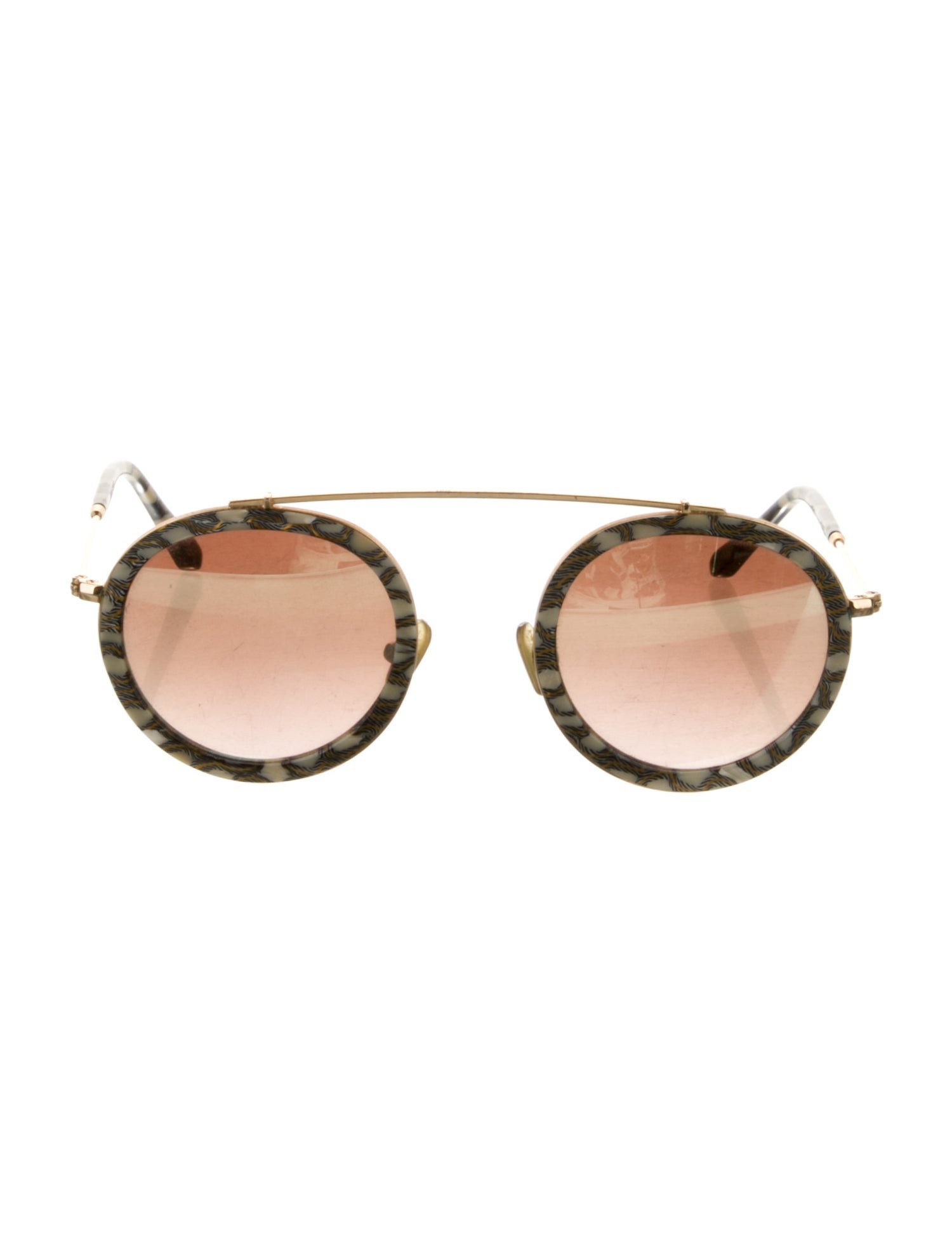 Krewe Round Gradient Sunglasses