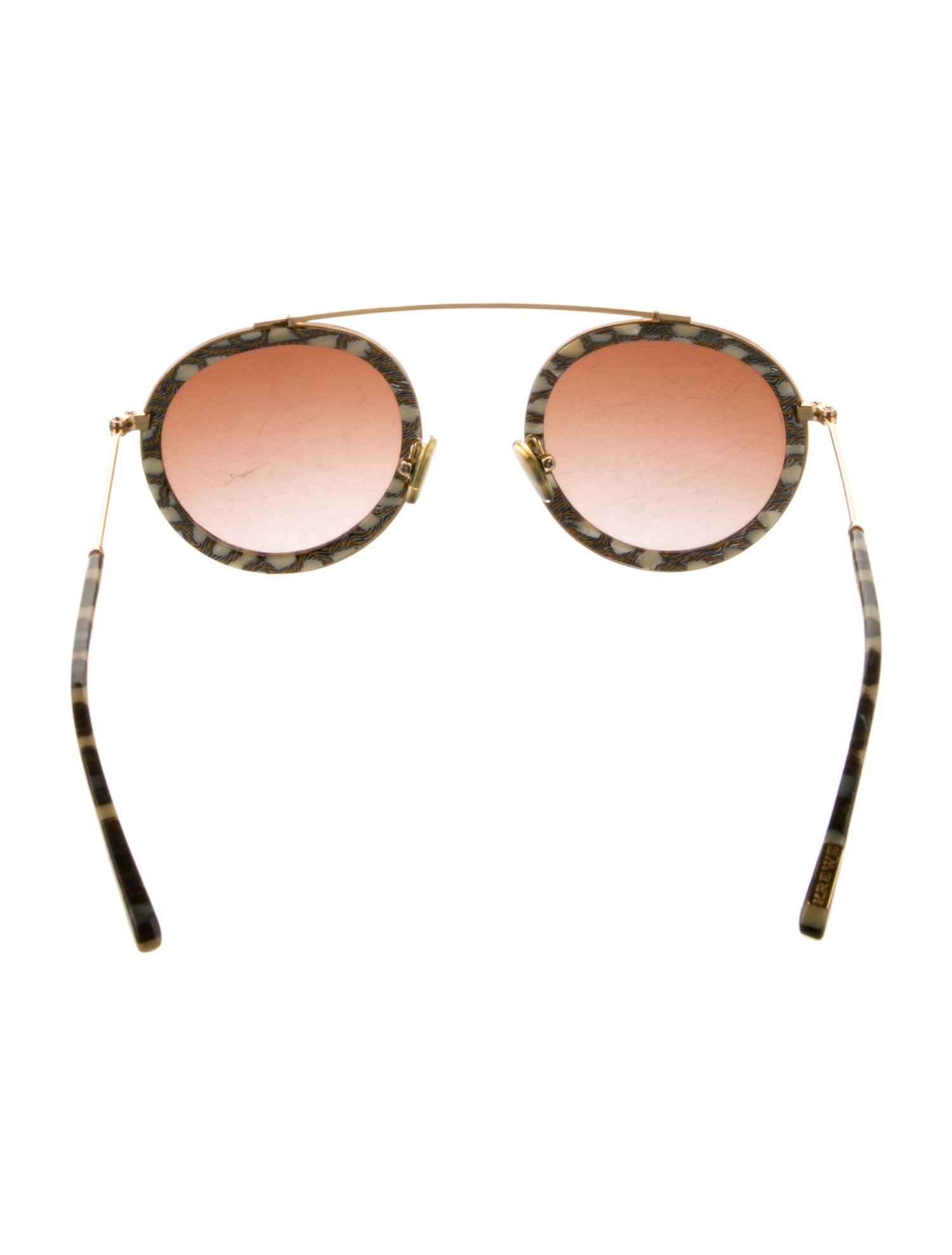 Krewe Round Gradient Sunglasses