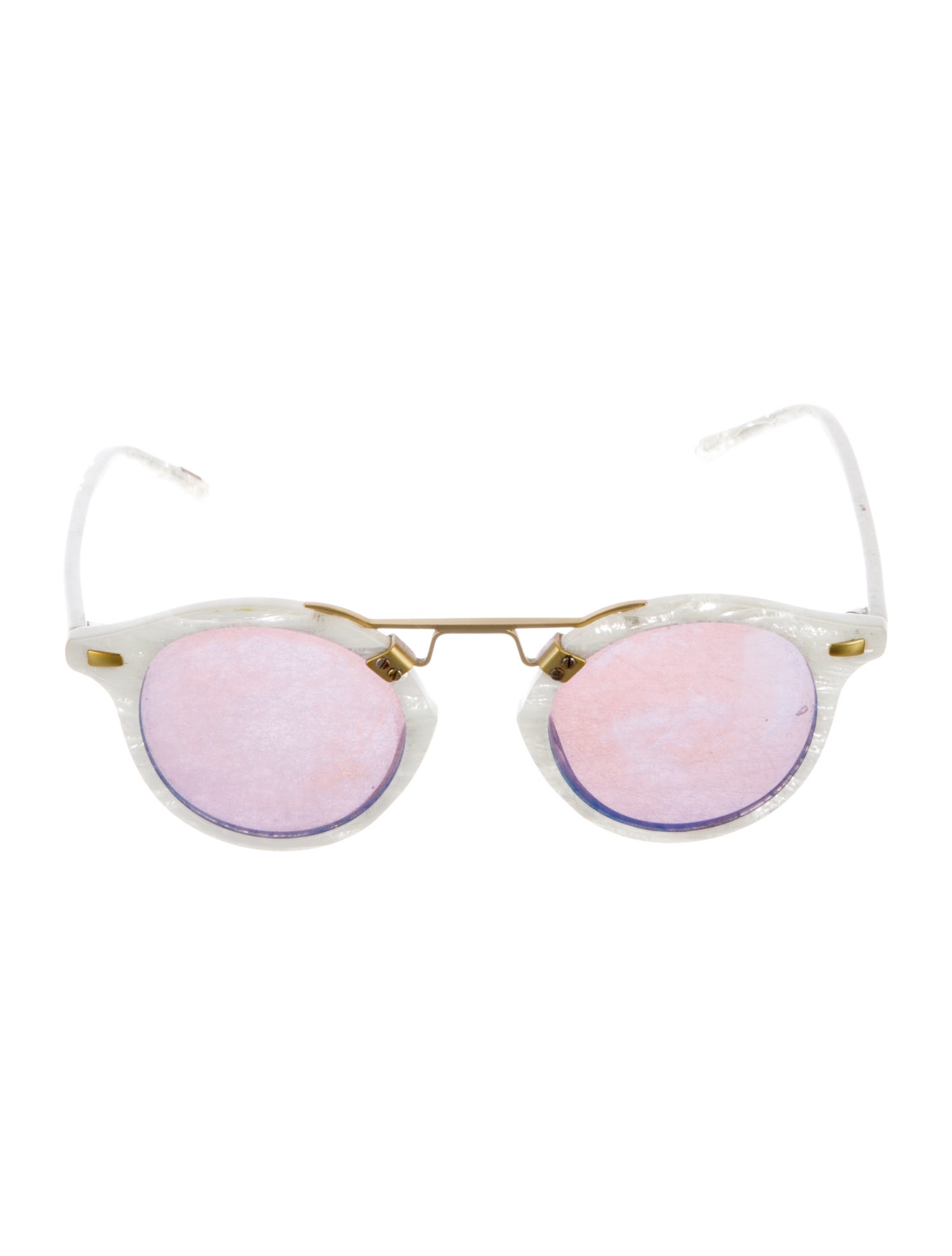Krewe Aviator Mirrored Sunglasses