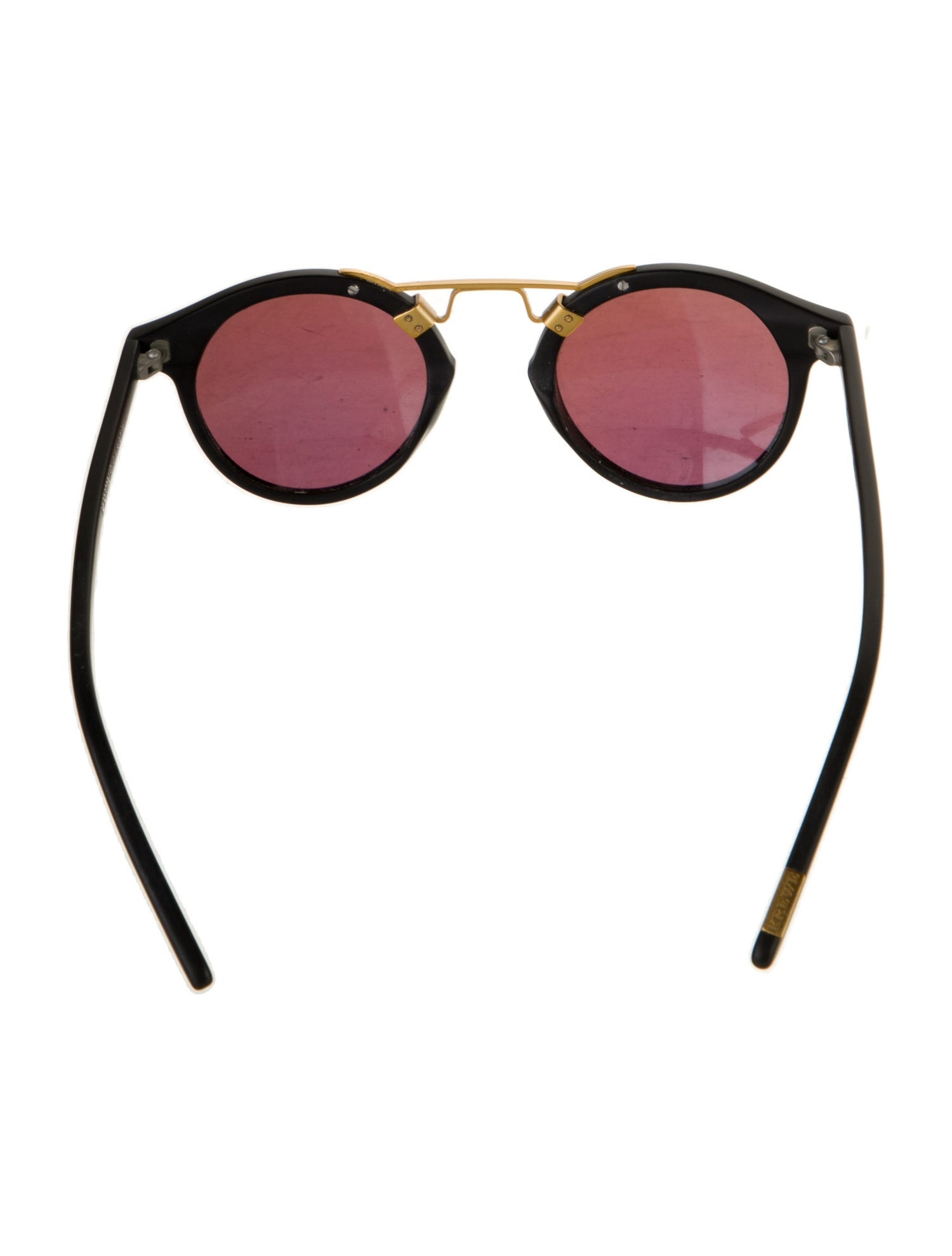 Krewe Round Mirrored Sunglasses